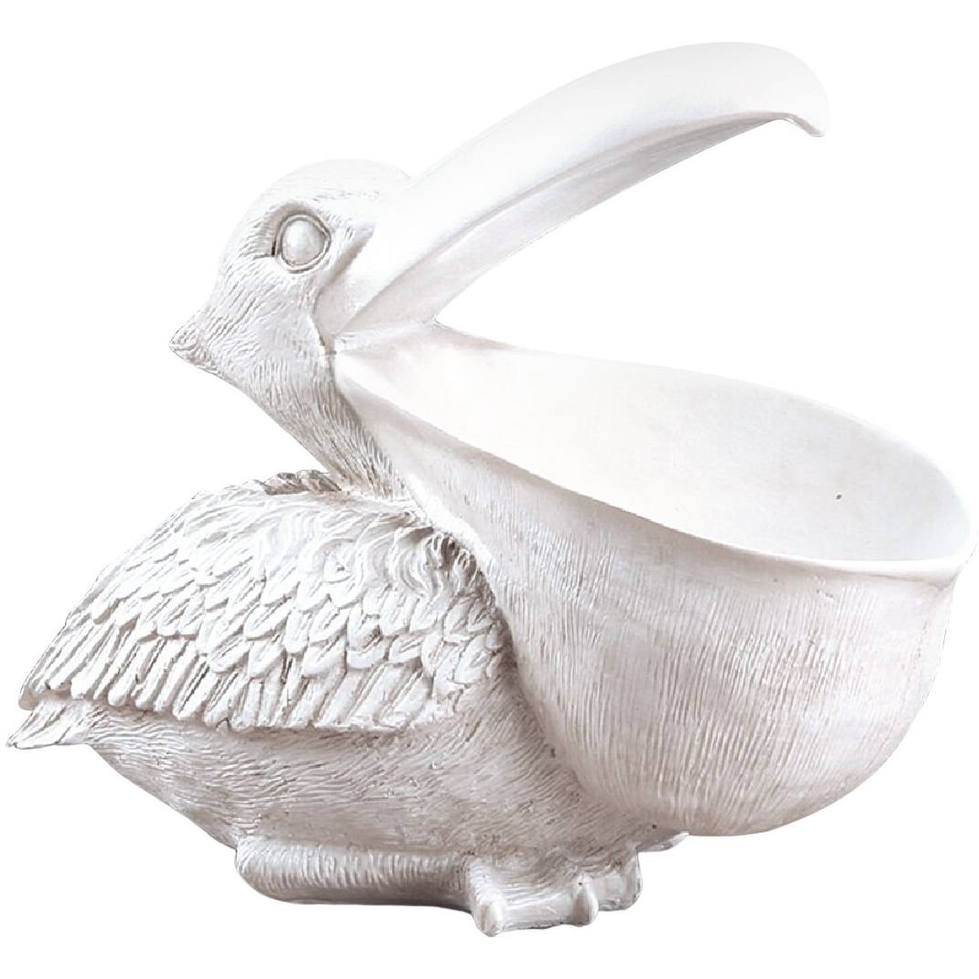 Статуетка декоративна МВМ My Home Пелікан, біла (DH-ST-04 WHITE) - фото 1
