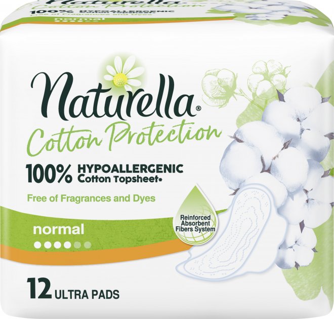 Гігієнічні прокладки Naturella Cotton Protection Ultra Normal, з крильцями, 12 шт. - фото 2