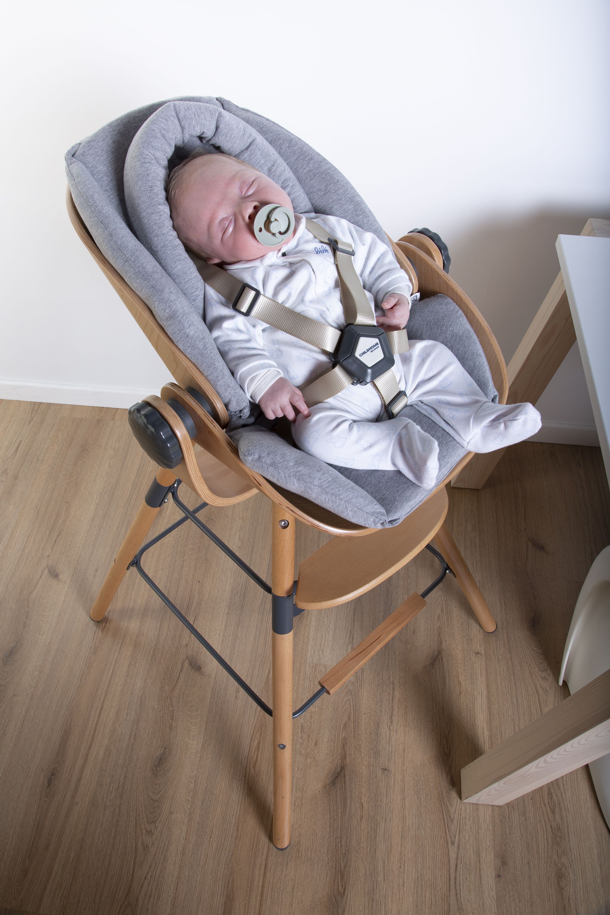 Подушка на сидіння для новонародженого Childhome Evolu, сіра (CHEVOSCNBJG) - фото 7