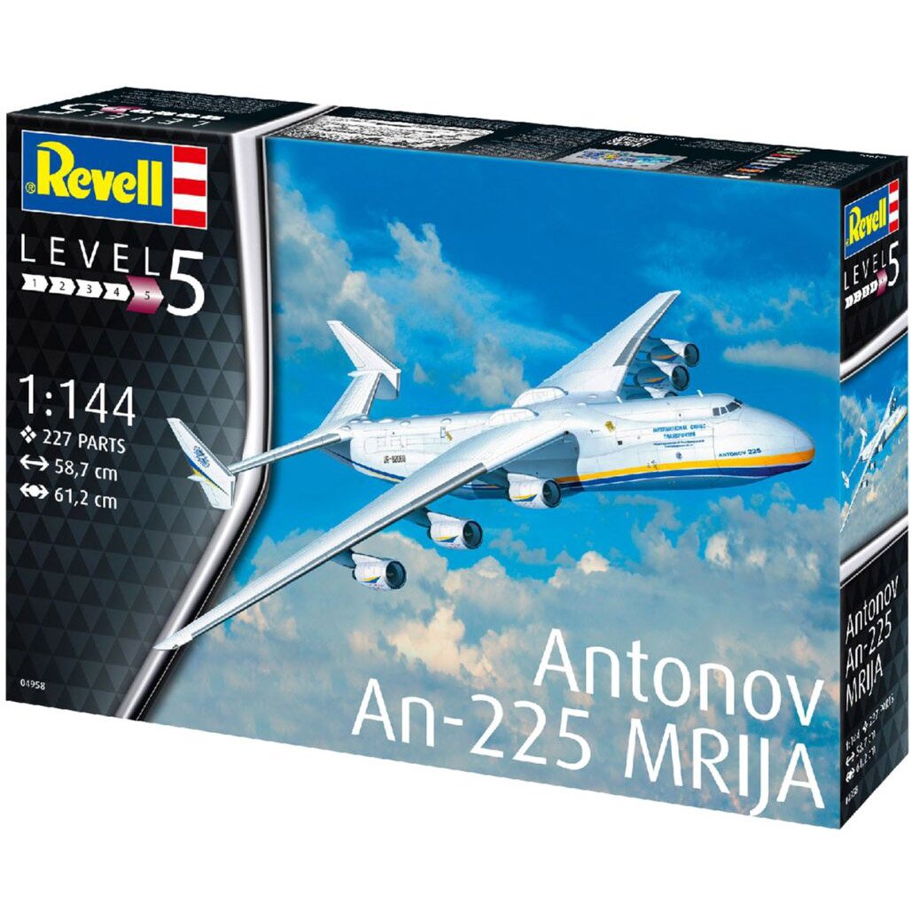 Збірна модель Revell Вантажний літак Antonov АН-225 Мрія, рівень 5, масштаб 1:144, 203 деталі (RVL-04958) - фото 1