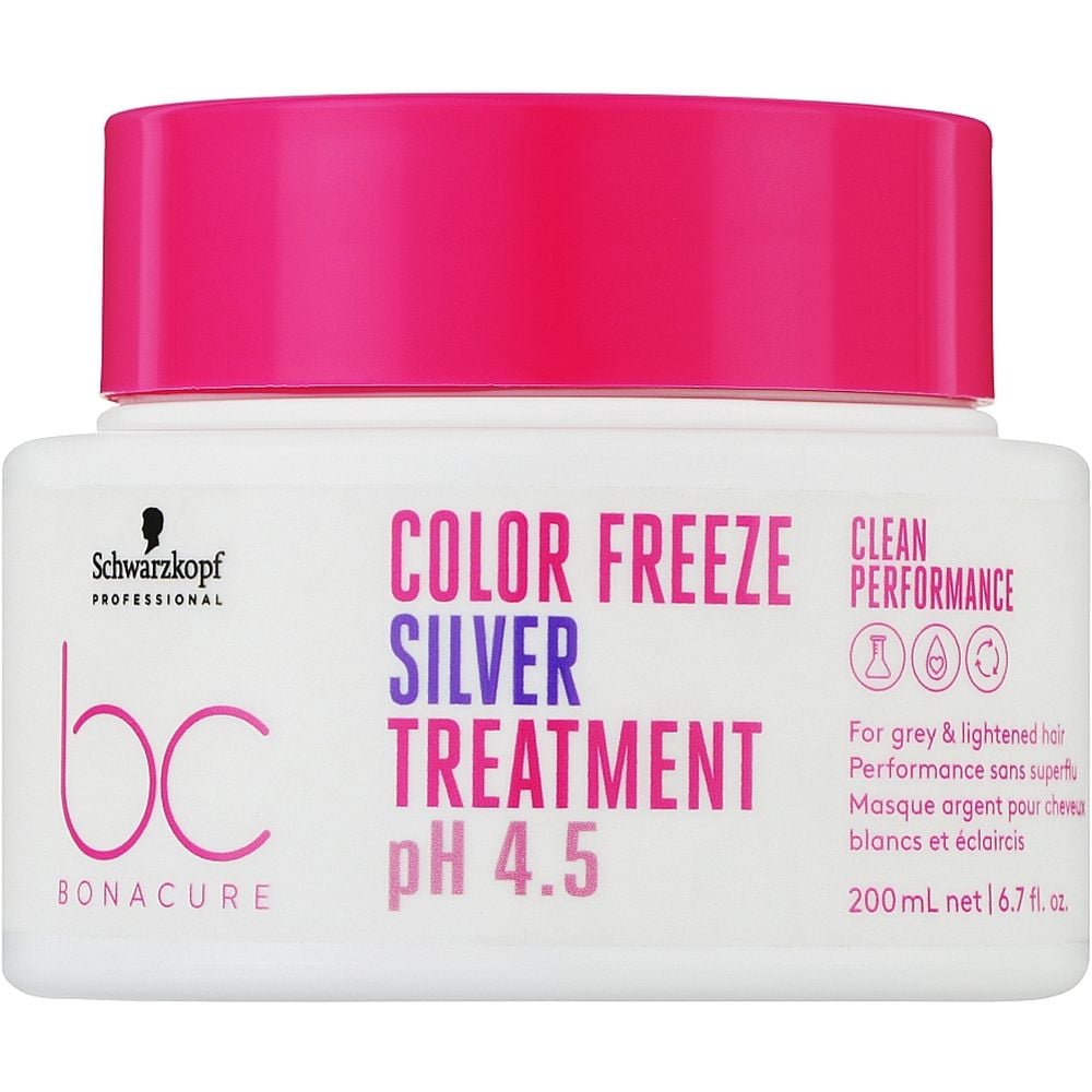 Маска Schwarzkopf Professional BC Bonacure Color Freeze Silver Treatment для нейтралізації небажаної жовтизни волосся 200 мл - фото 1