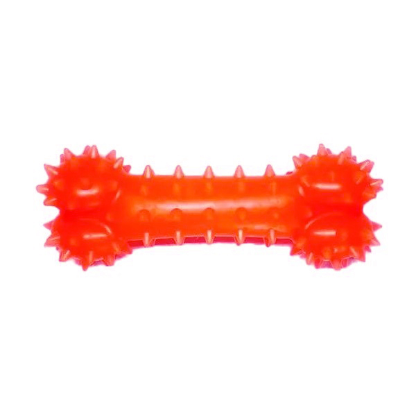 Іграшка для собак Fox Кісточка, з ароматом ванілі, 12 см, червона - фото 1