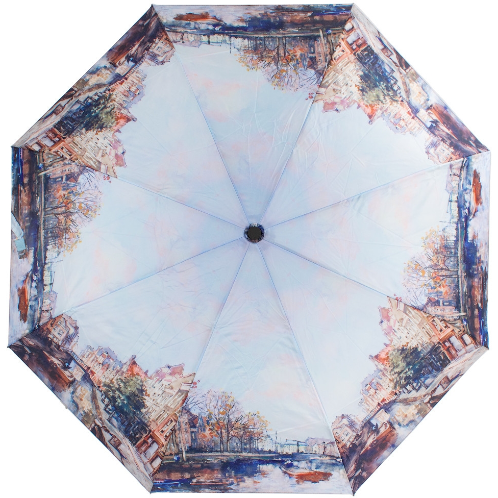 Жіноча складана парасолька механічна Nex 100 см різнобарвна - фото 1