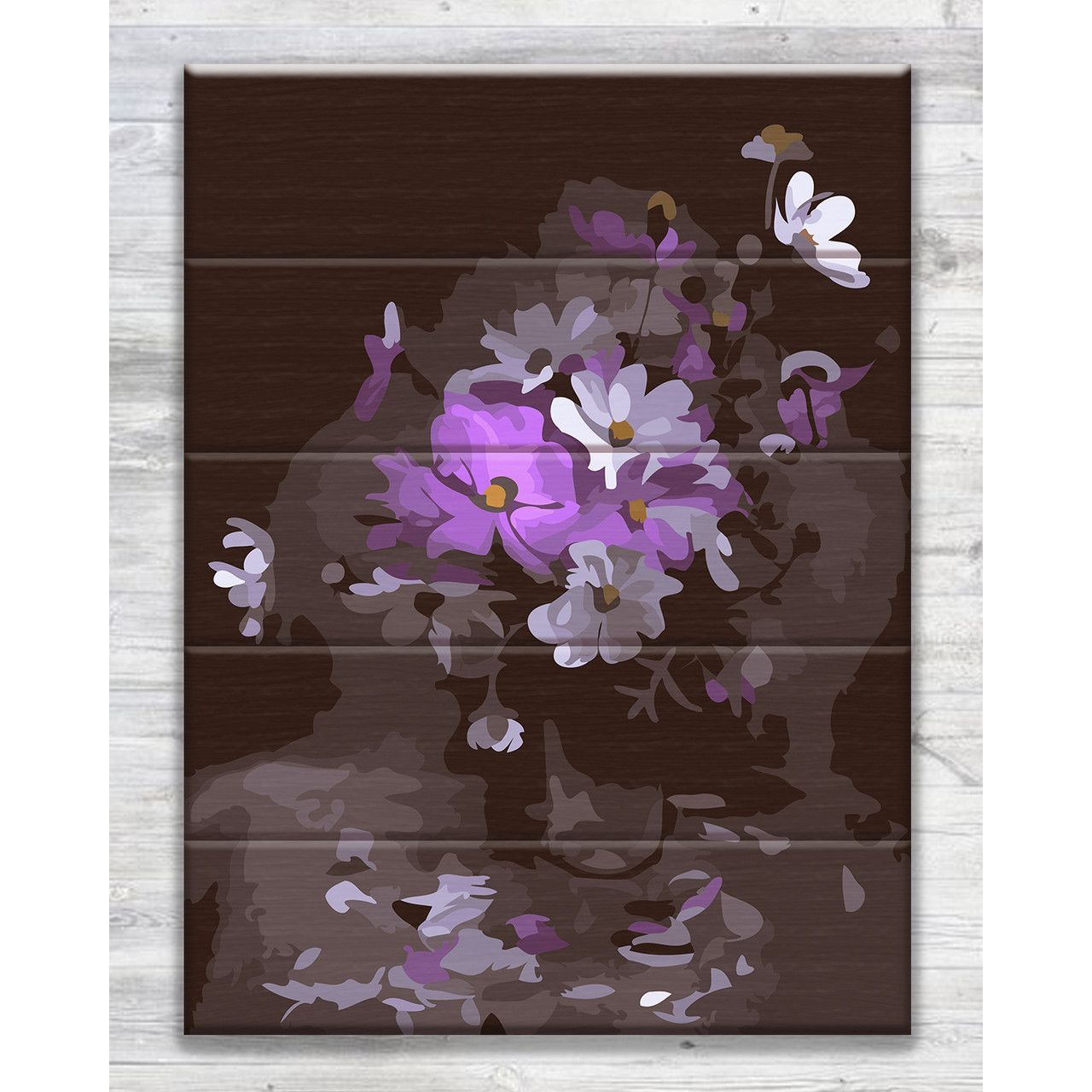 Картина по номерам на дереве Загадкові квіти ArtStory 30х40 см різнокольорова 000169569 - фото 1