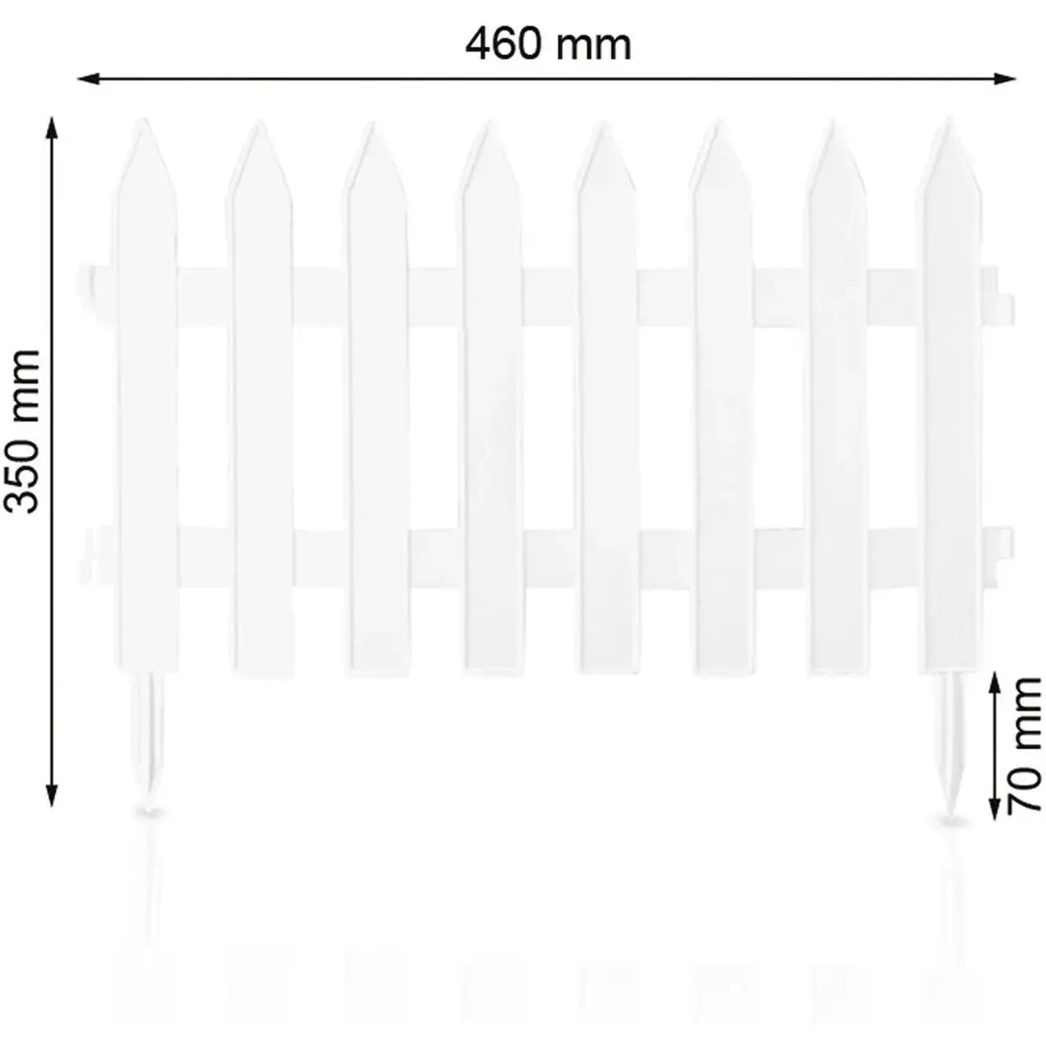 Садовое ограждение Prosperplast Garden Classic 3.6 м белое (IPŁSU2-S449) - фото 7