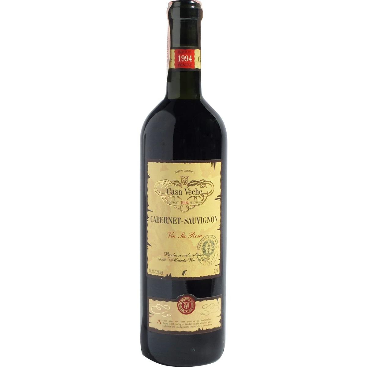 Вино Alianta vin Casa Veche Cabernet Sauvignon, 10-12%, 0,75 л (12099) - фото 1