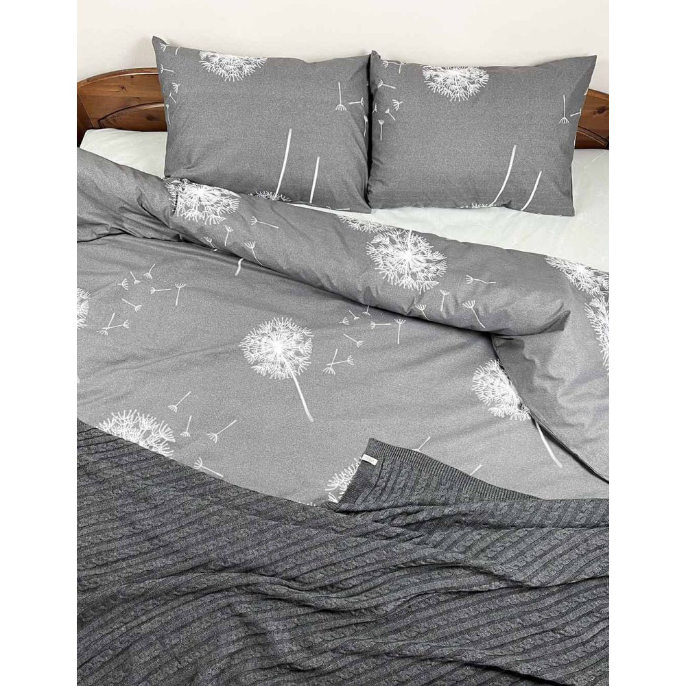 Комплект постельного белья Прованс Легкость, бязь, полуторный, серый (29475) - фото 2