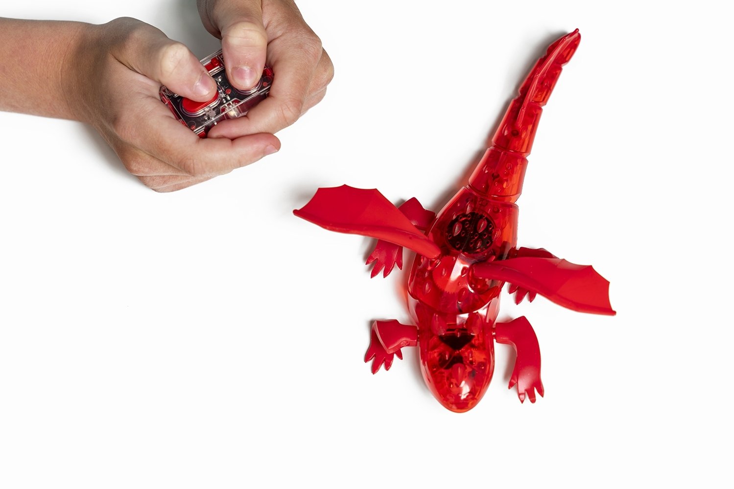 Нано-робот Hexbug Dragon Single на ІЧ-управлінні, червоний (409-6847_red) - фото 7