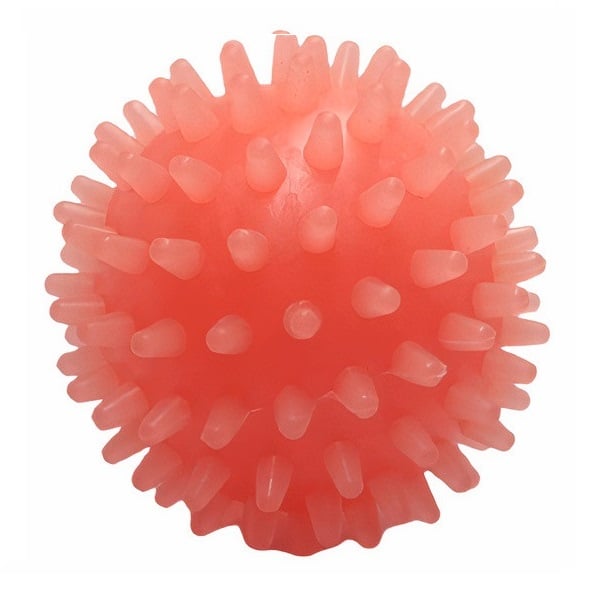 Іграшка для собак Fox М'яч із шипами, з ароматом ванілі, 7,5 см, помаранчева - фото 1