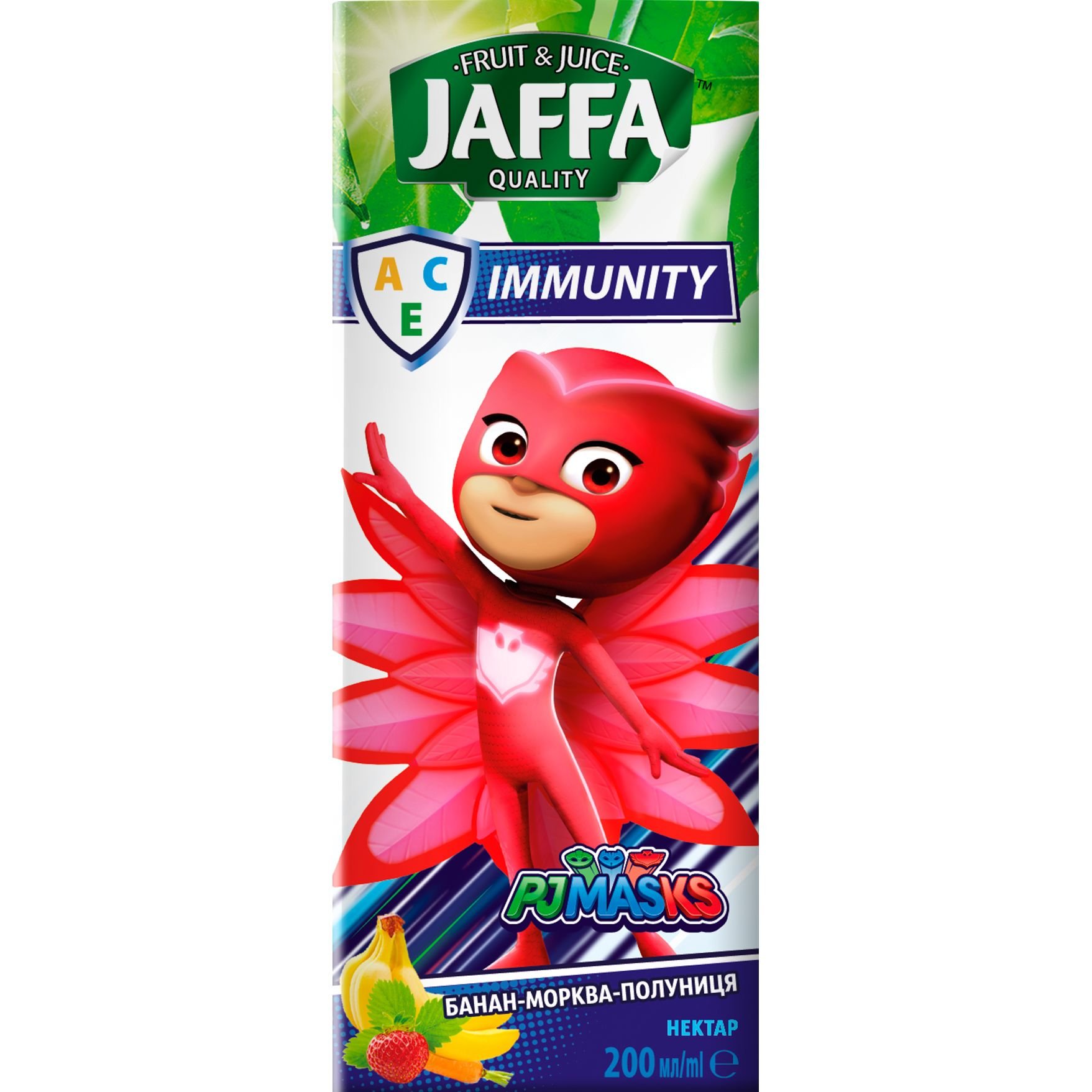Нектар Jaffa Immunity Бананово-полунично-морквяний з вітамінами 200 мл - фото 1