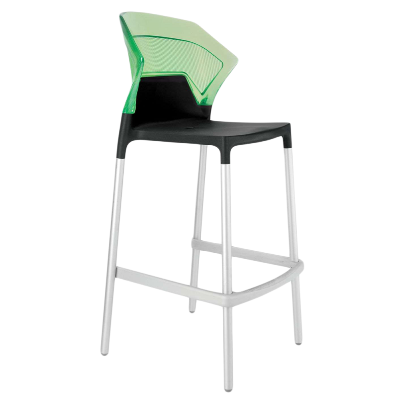 Барный стул Papatya Ego-S, зеленый с черным (4823044301973) - фото 1