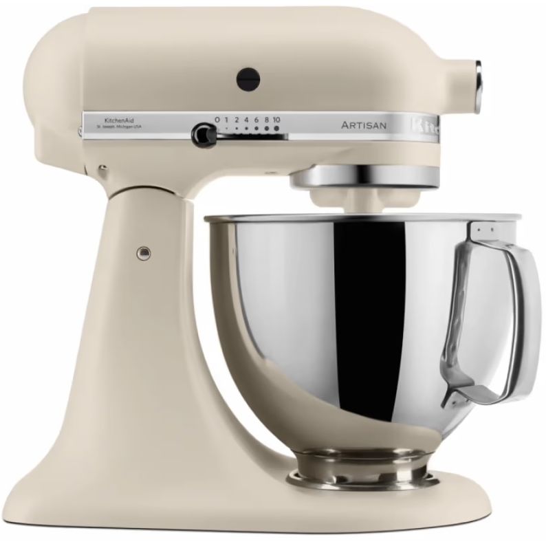 Планетарный миксер KitchenAid Artisan 4.8 л свежий лен (5KSM125EFL) - фото 1