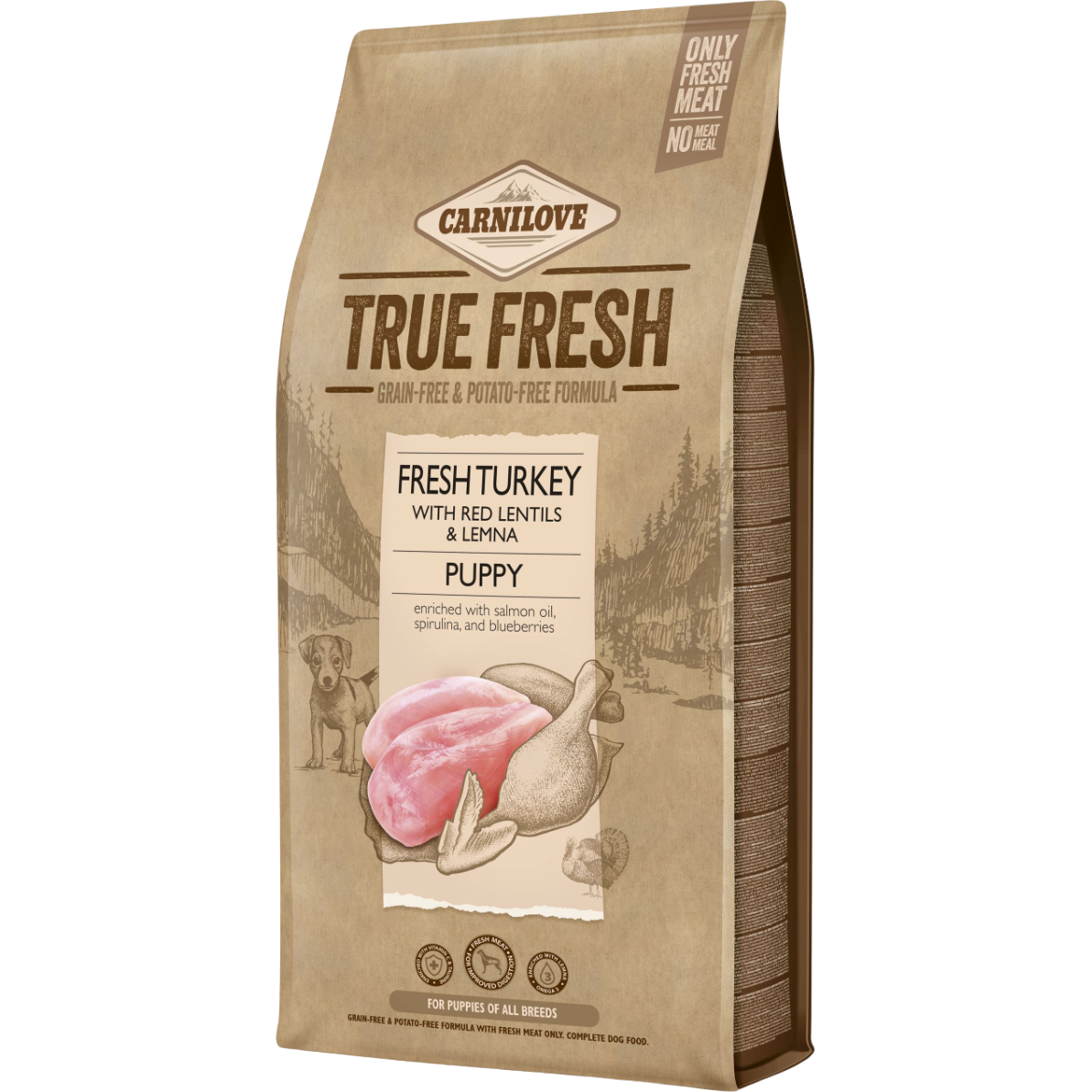 Сухой корм для щенков Carnilove True Fresh Puppy с индейкой 11.4 кг - фото 1