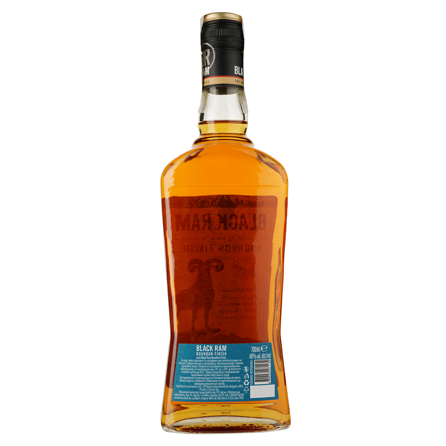 Віскі Black Ram Bourbon Cask Finish 40% 0.7 л - фото 2