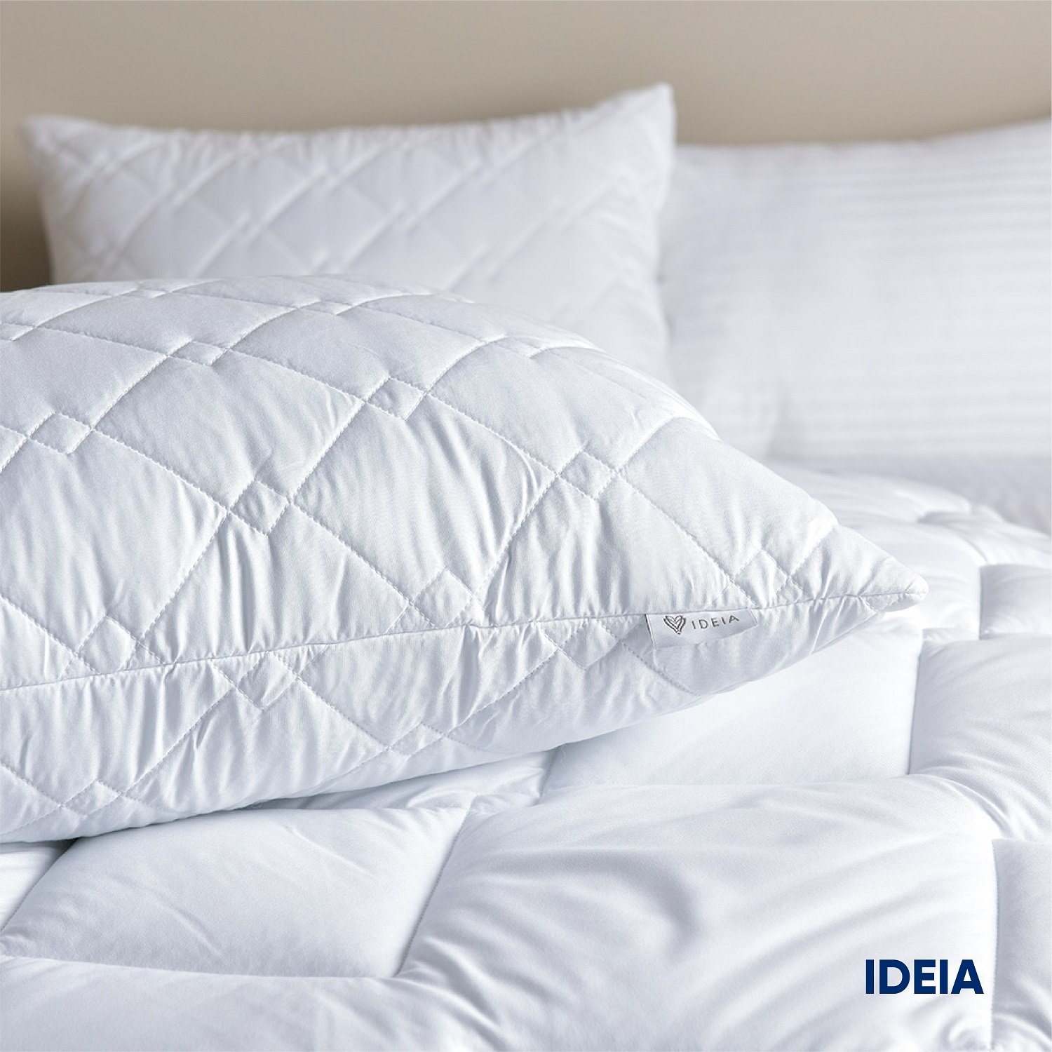 Набор Ideia Classic: одеяло + подушки, 2 шт., евростандарт, белый (8-32955 білий) - фото 7