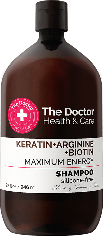 Шампунь The Doctor Health&Care Keratin + Arginine + Biotin Maximum Energy Shampoo, 946 мл - фото 1
