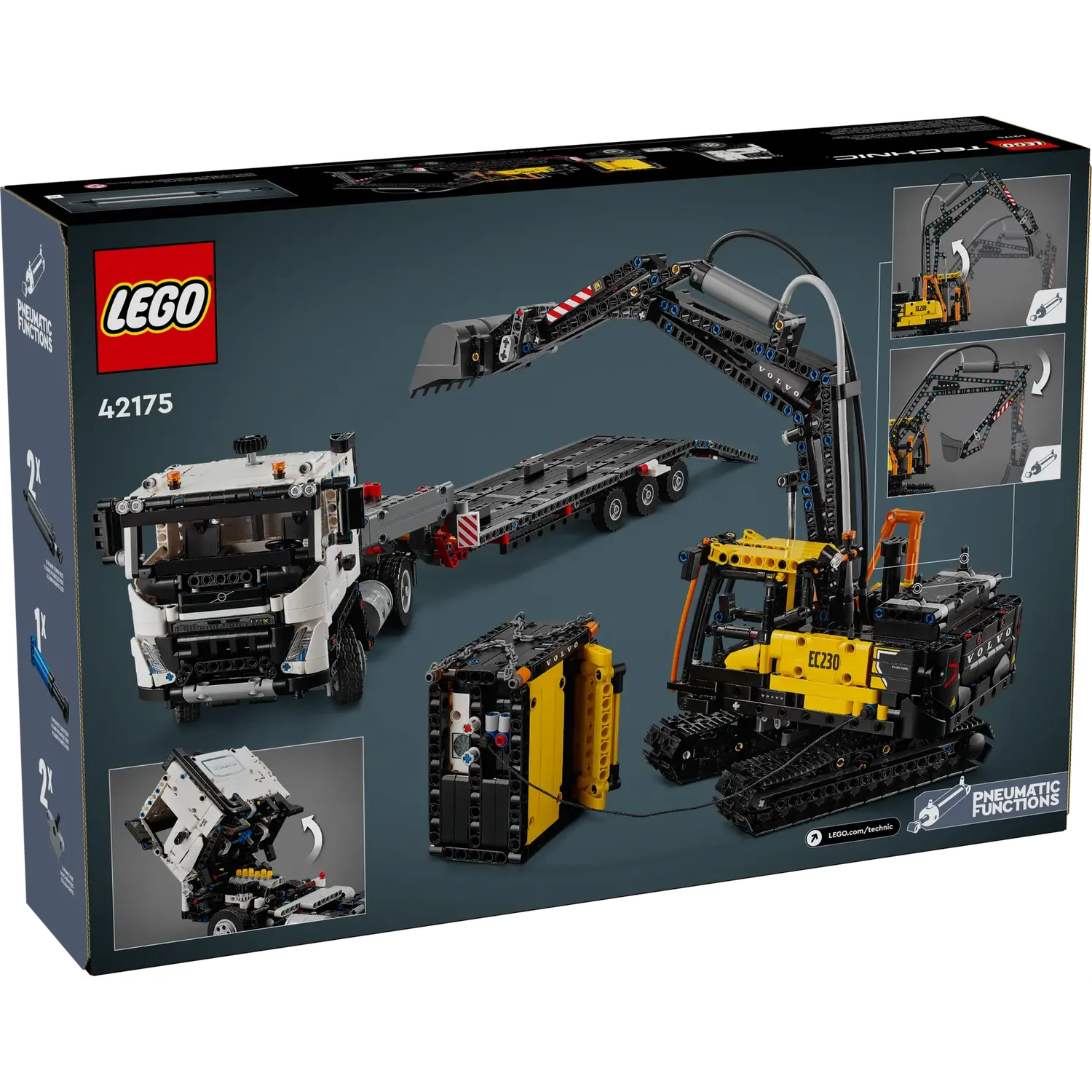 Конструктор LEGO Technic Грузовик Volvo FMX и Электрический экскаватор 2274 детали (42175) - фото 13