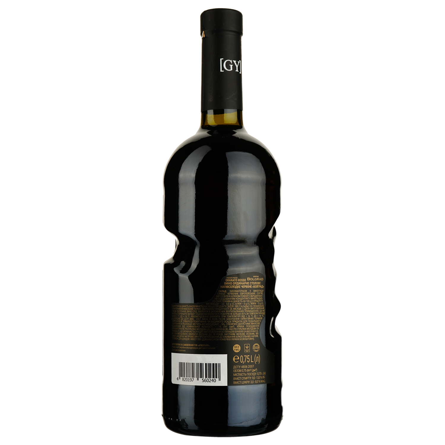 Вино Bolgrad Granato Rosso, 9-13%, 0,75 л (715643) - фото 2