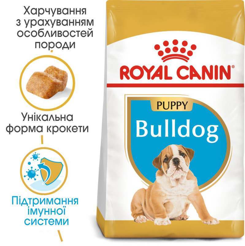Сухий корм для цуценят породи Бульдог Royal Canin Bulldog Puppy, 12 кг (39671201) - фото 4