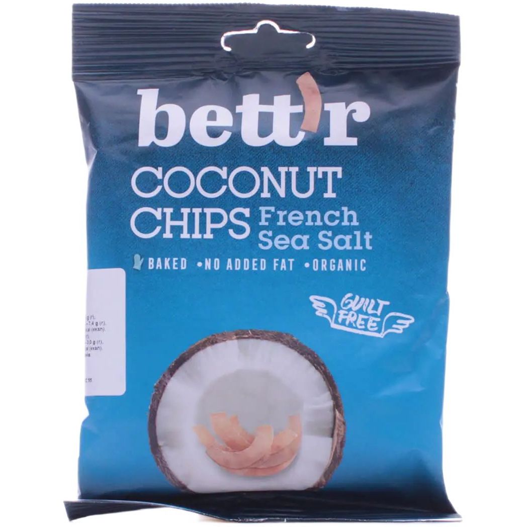 Чипсы кокосовые Bett'r с морской солью 40 г (762424) - фото 1