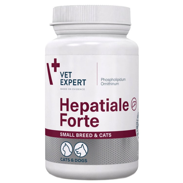 Пищевая добавка Vet Expert Hepatiale Forte Small Breed&Cats для защиты и поддержки печени, 30 капсул - фото 1