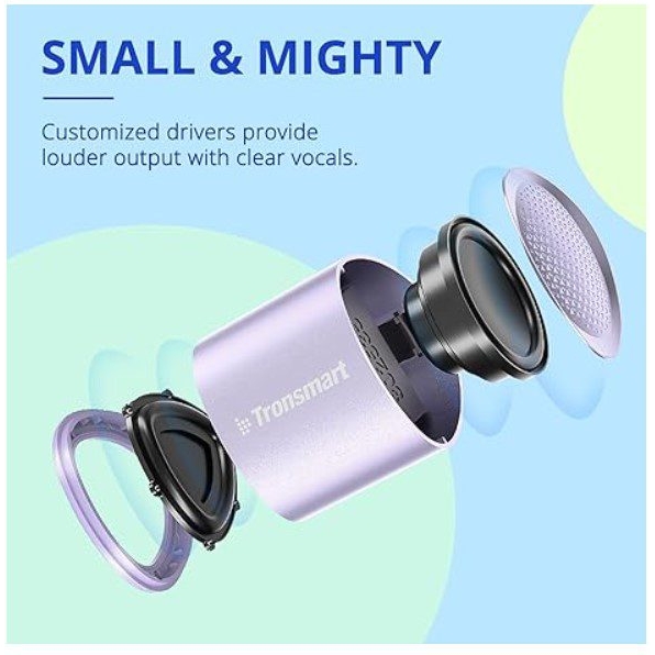 Портативна колонка Tronsmart Mini Nimo Speaker TWS 5W Bluetooth Purple - фото 6