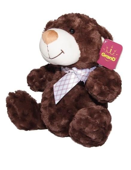 М'яка іграшка Grand Ведмідь із бантом, 40 см, коричневий (4001GMB) - фото 3