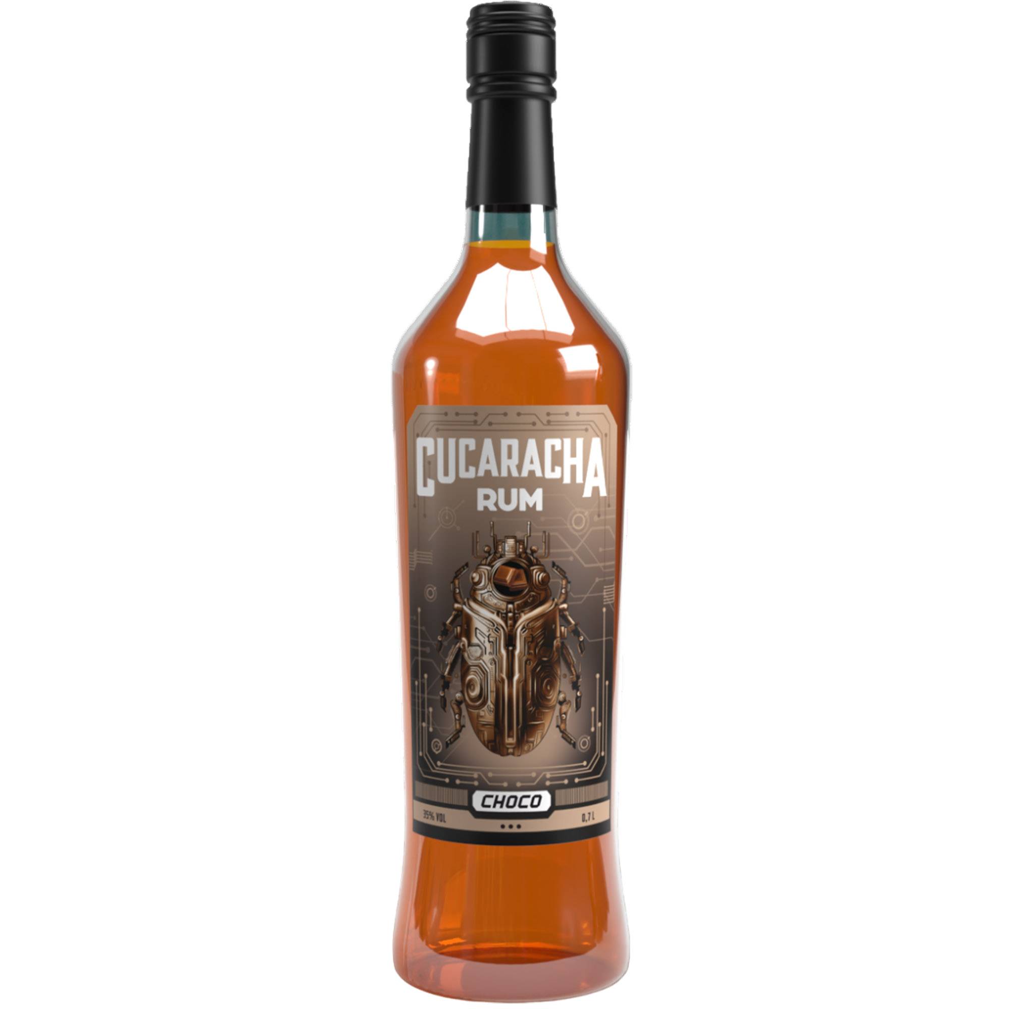 Алкогольный напиток Cucaracha Rum Choco 35% 0.7л - фото 1