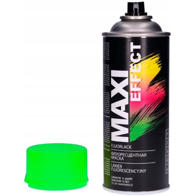 Емаль аерозольна Maxi Color Effect флуоресцентна зелена 400 мл - фото 2