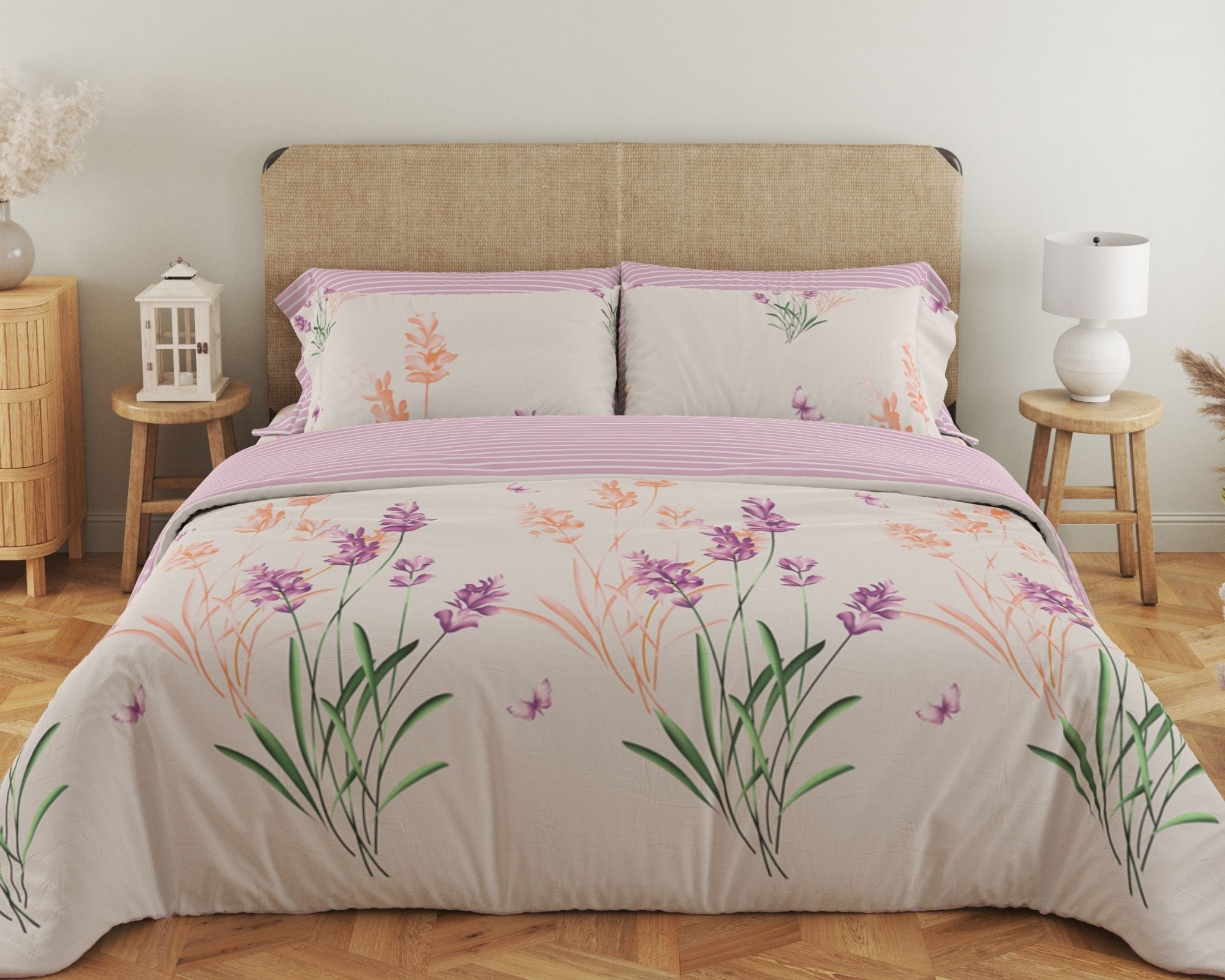 Комплект постельного белья ТЕП Soft dreams 338 Aurora евро розовый с белым (2-03859_25785) - фото 1