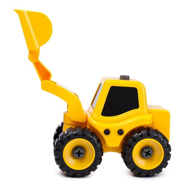 Трактор с экскаваторной установкой Kaile Toys, желтый (KL702-1) - фото 8