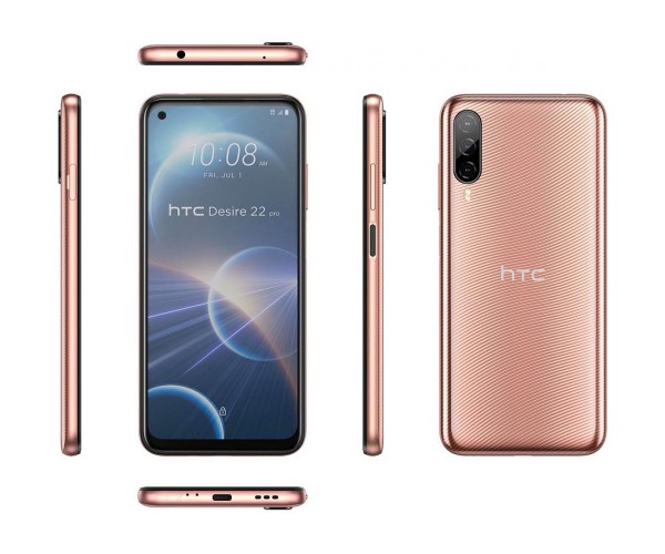 Смартфон HTC Desire 22 Pro 5G 8/128GB Gold - фото 2