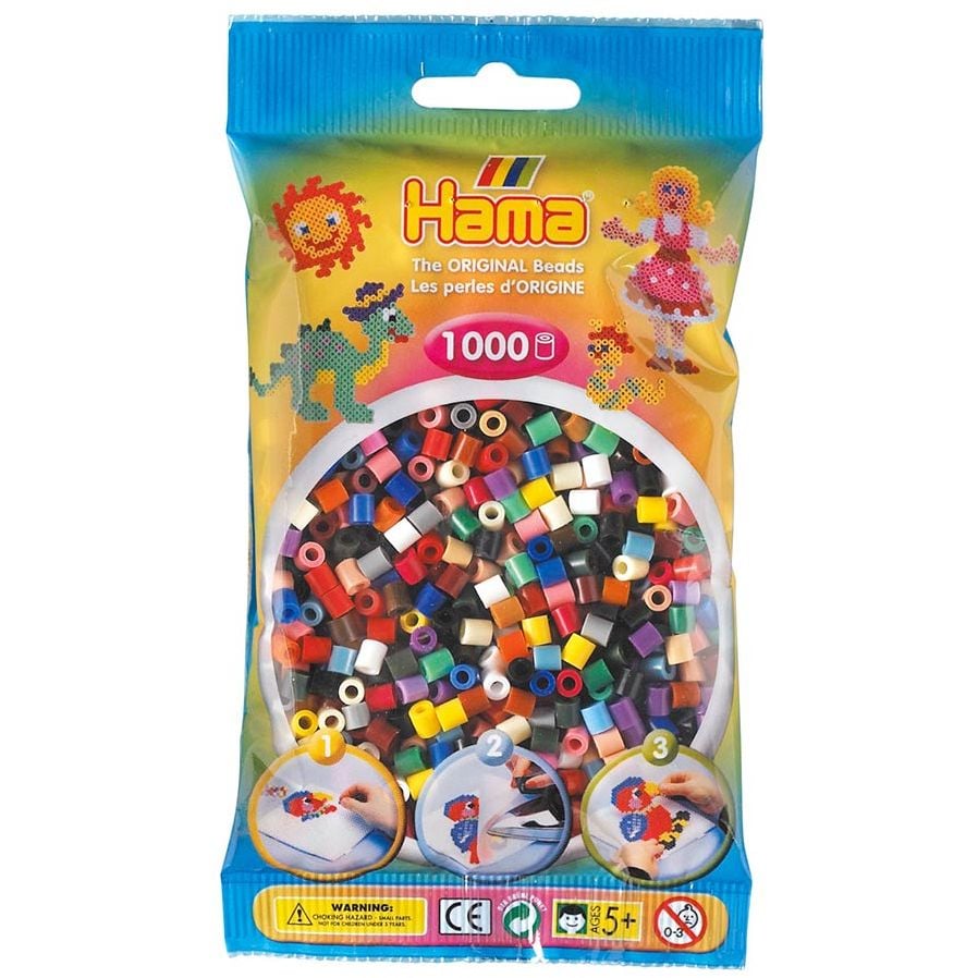 Термомозаика Hama Midi Цветные бусины, 1000 элементов (207-67) - фото 1