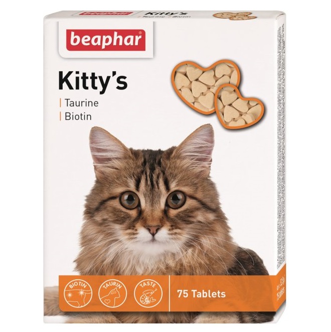 Вітамінізовані ласощі Beaphar Kittys для котів, 75 шт. (12509) - фото 1