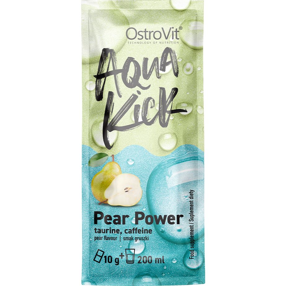 Суміш таурину і кофеїну OstroVit Aqua Kick Pear Power Pear 10 г - фото 1
