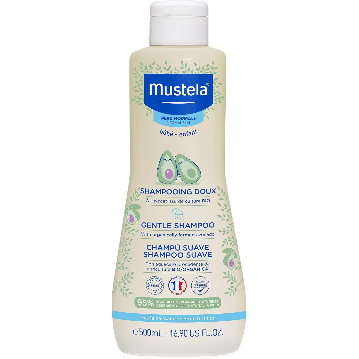 Детский шампунь Mustela Shampoo Suave 500 мл - фото 1