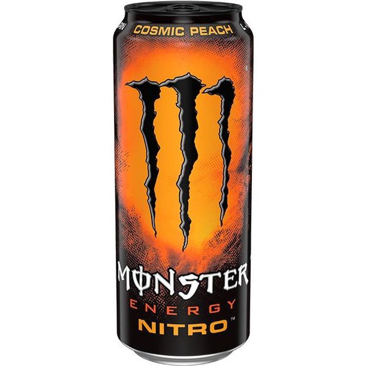 Напиток энергетический безалкогольный Monster Energy Nitro Cosm Peach сильногазированный 0.473 л ж/б (951525) - фото 1