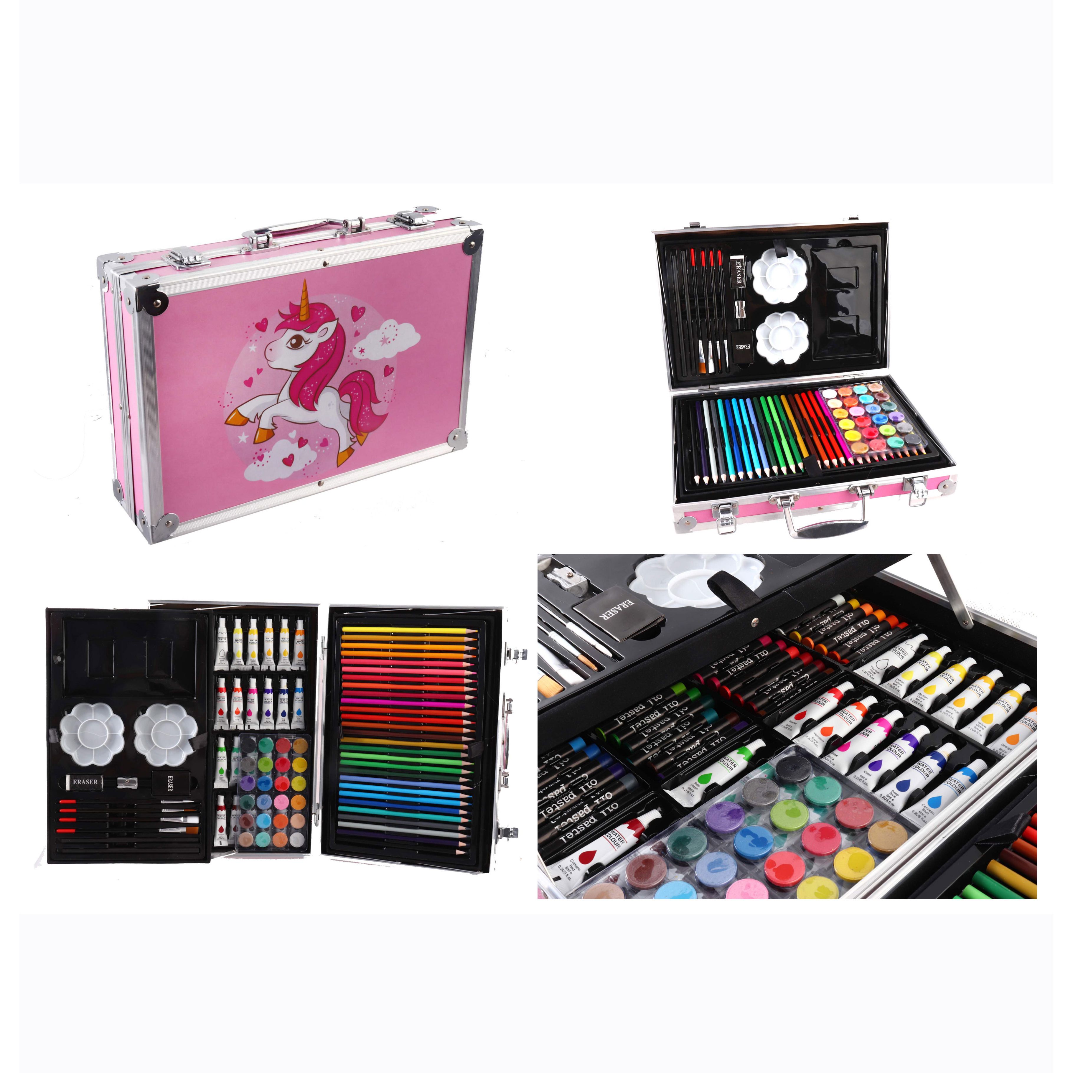Набор для творчества и рисования Unicorn Нас5097 в чемодане 145 предметов розовый (1472935376.0) - фото 4