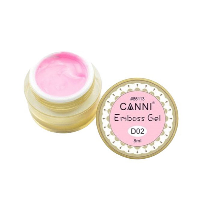 Гель-паста Canni 3D Emboss Gel D02 світло-рожевий 8 мл - фото 1