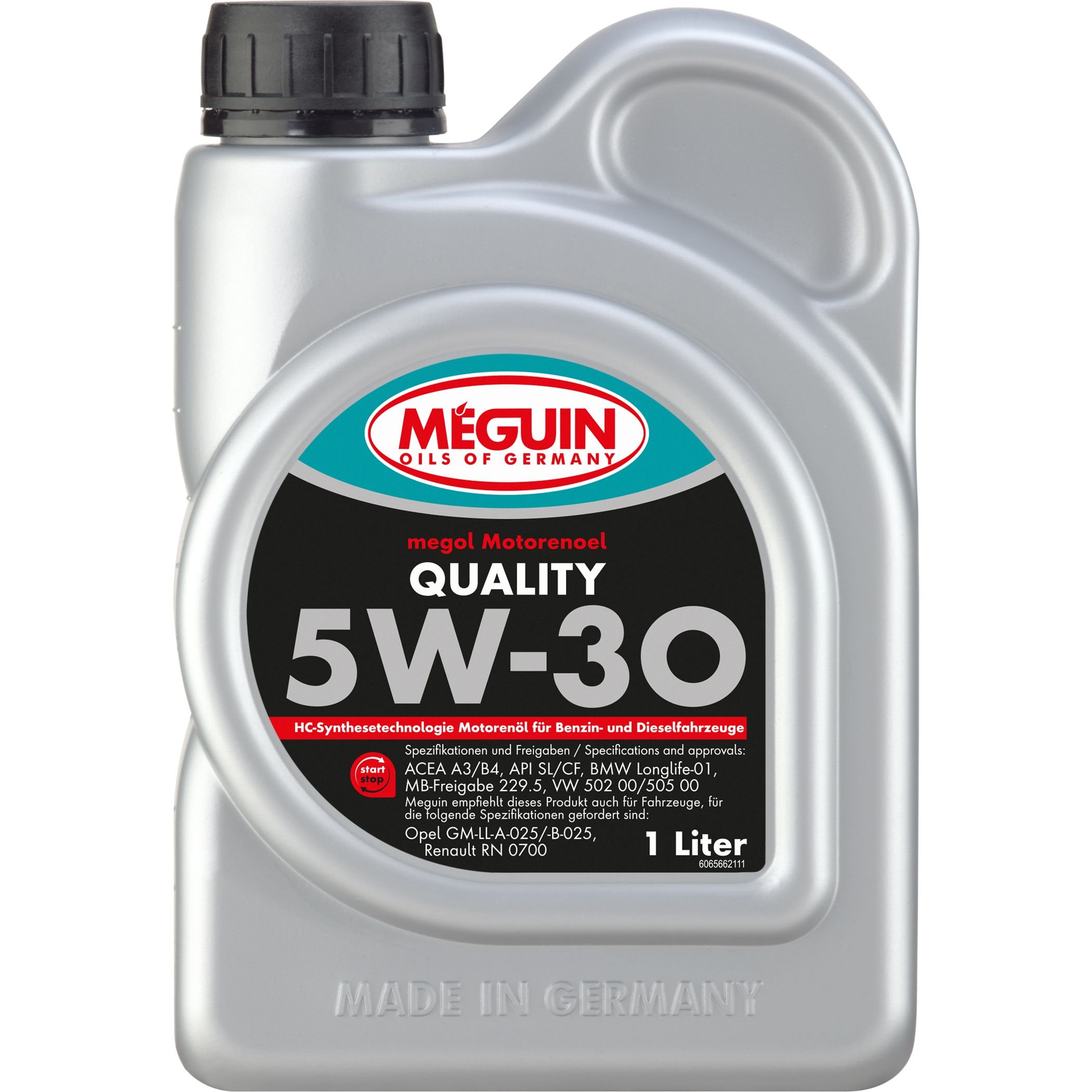 Моторна олива Meguin Quality SAE 5W-30 1 л - фото 1