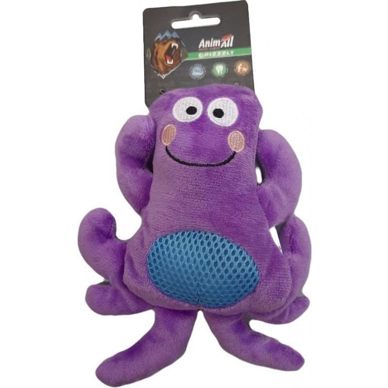 М'яка іграшка для собак AnimAll Fun AGrizZzly Восьминіг фіолетова - фото 1