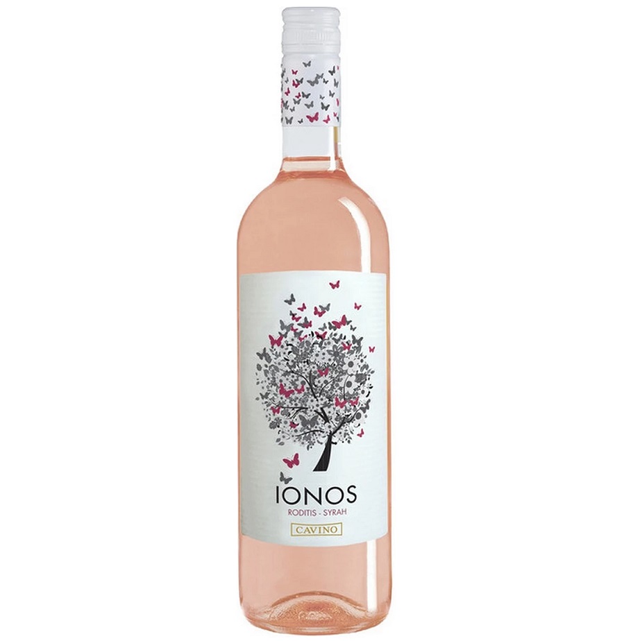 Вино Ionos Cavino, розовое, сухое, 11,5%, 0,75 л (8000019538244) - фото 1
