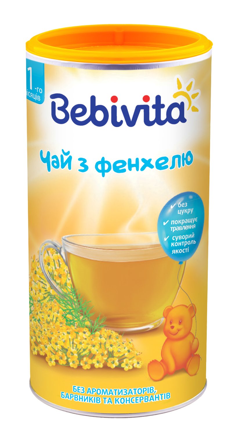 Дитячий чай з фенхеля Bebivita в гранулах, 200 г - фото 1