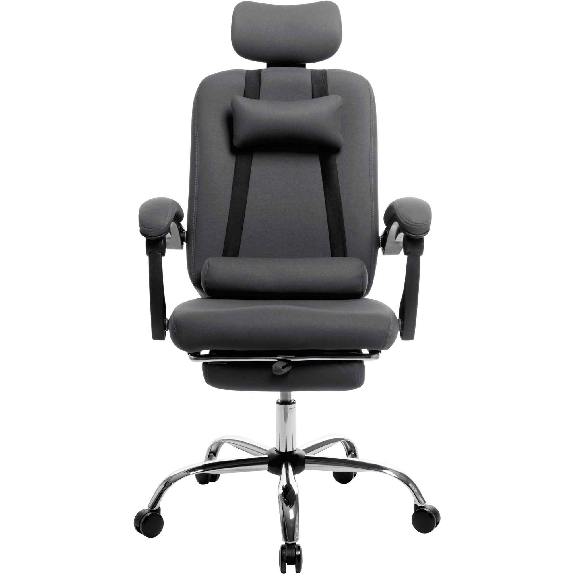 Офісне крісло GT Racer X-8003 Fabric, сіре (X-8003 Gray) - фото 2
