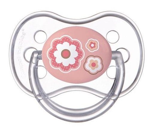 Силиконовая симметричная пустышка Canpol babies Newborn Baby 0-6 мес., розовый (22/580_pin) - фото 1
