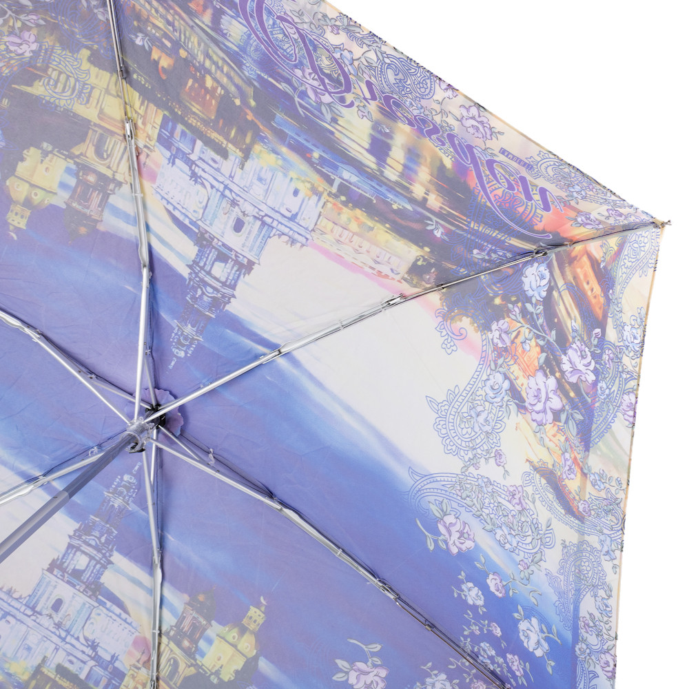 Женский складной зонтик механический Lamberti 94 см разноцветный - фото 3