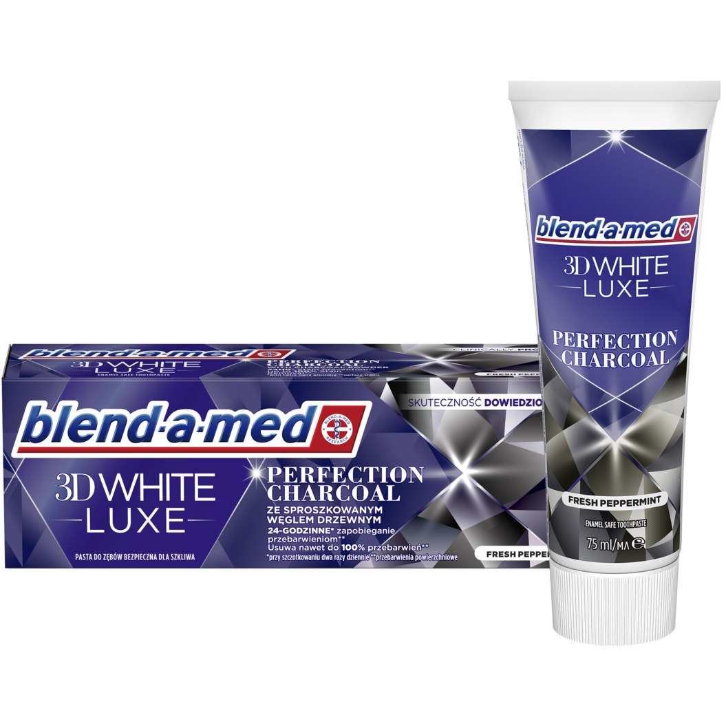 Зубная паста Blend-a-med 3D White Luxe Древесный уголь 75 мл - фото 1
