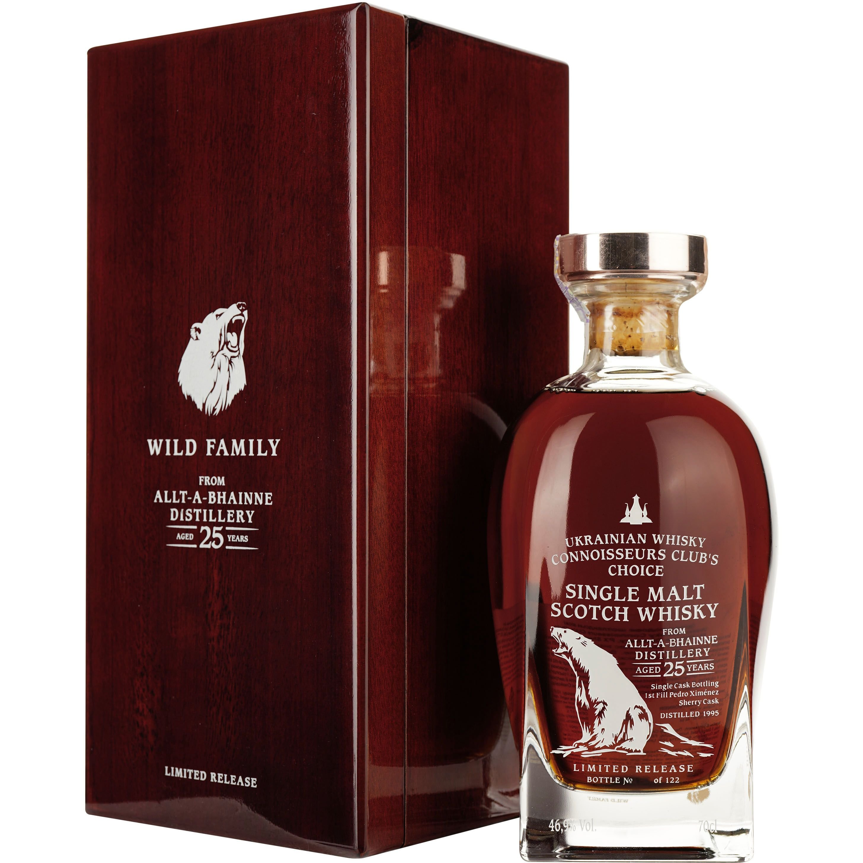 Виски Allt-A-Bhainne 25 Years Old Single Malt Scotch Whisky 46.9% 0.7л в подарочной упаковке - фото 1