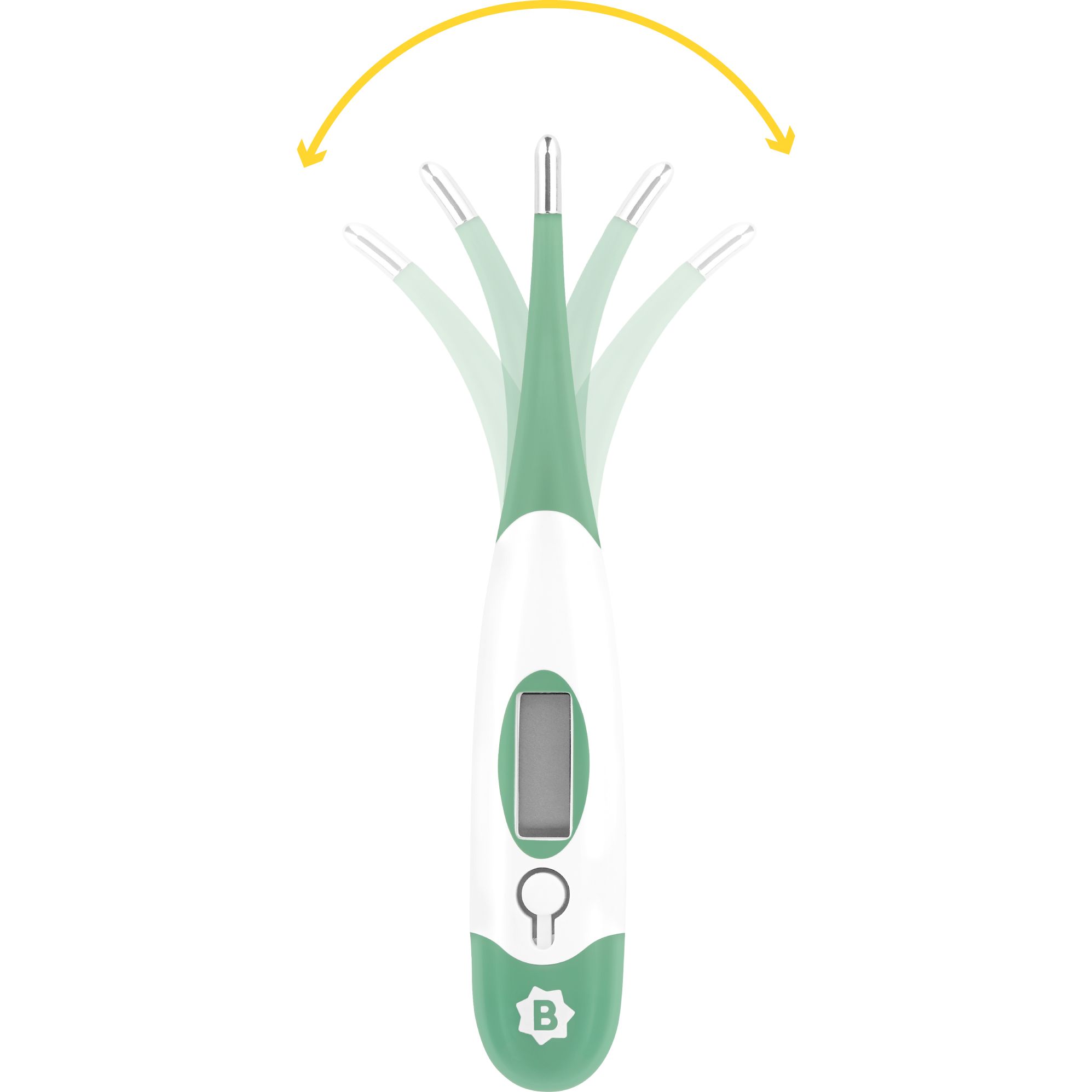Електронний термометр Badabulle дитячий, ультрашвидкий, зелений-білий (B037200) - фото 4