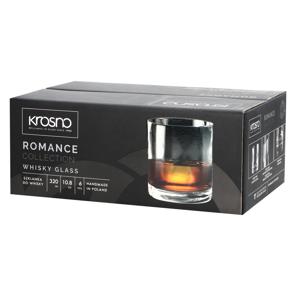 Набор бокалов для виски Krosno Romance, стекло, 320 мл, 6 шт. (795355) - фото 3